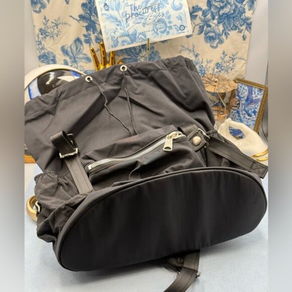 🆕 DIESEL 🧿 NWT Logos L-Large Backpack, Black Recycled Nylon - Picture 13 of 15